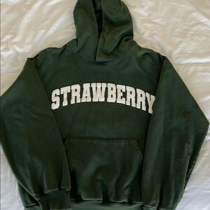 Strawberry Hoodie in Green